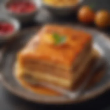 A traditional Turkish dessert made from thin layers