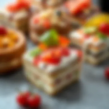 A selection of various types of halka tatlısı, featuring different toppings and flavors, demonstrating versatility