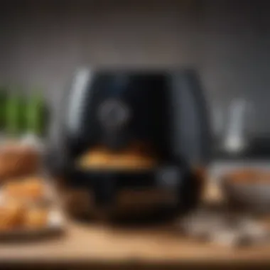 Philips airfryer showcasing its features