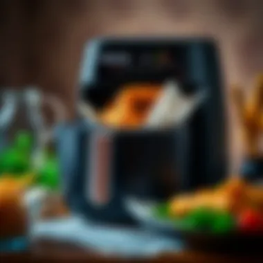 Close-up of Philips Airfryer L showcasing its features