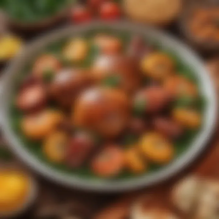 A close-up of a savory Turkish dish made for sahur.