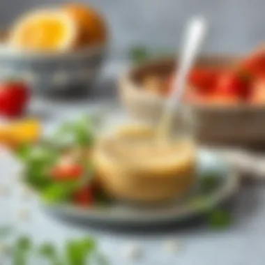 Delicious salad dressing with alic sirkesi