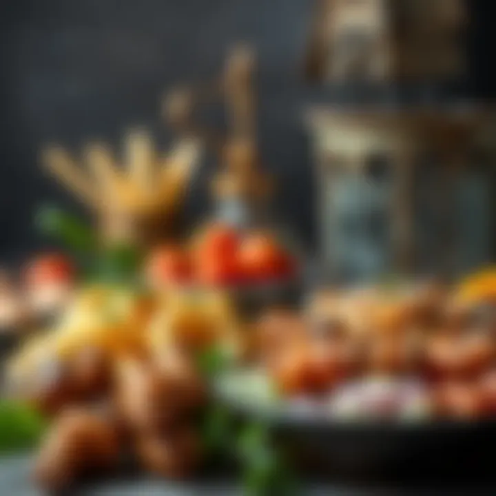 Diverse array of royal dishes from history