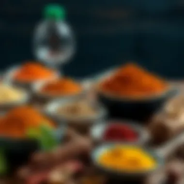 Rich spices and ingredients reflecting cultural heritage