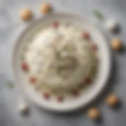 A platter of Stracciatella cheese showcasing its creamy texture and freshness