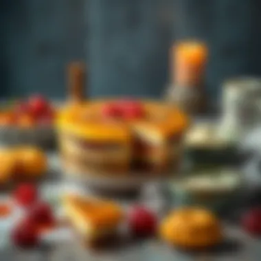 A traditional Turkish dessert setting featuring Sutlu İrmik Tatlısı