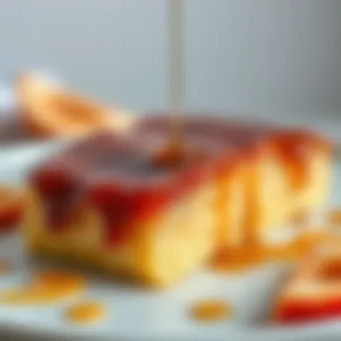 A close-up of the syrupy finish on top of a freshly made Sutlu Kadayif