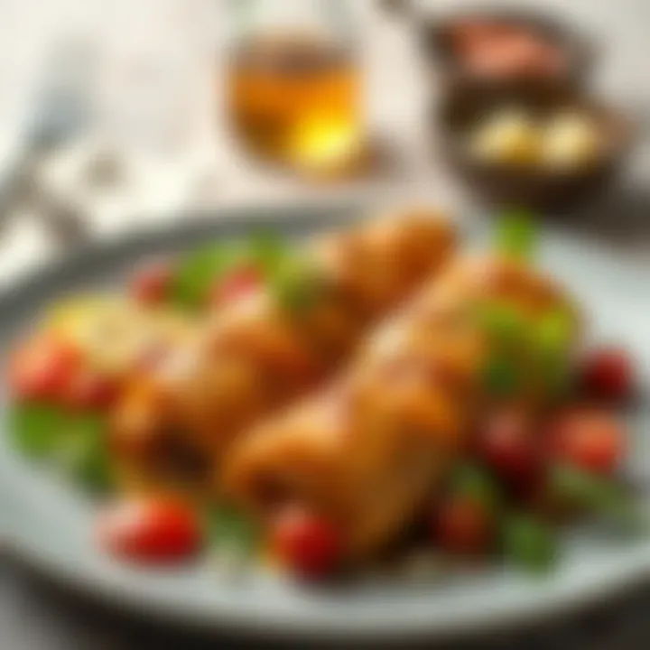 A beautifully arranged Tasdelen kebap on a stylish plate