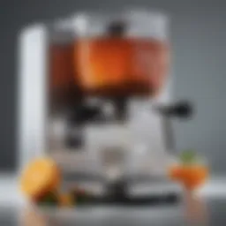 Elegant tea machine showcasing modern design