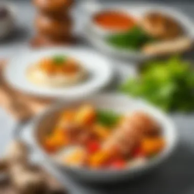 A variety of dishes featuring ginger as a key ingredient