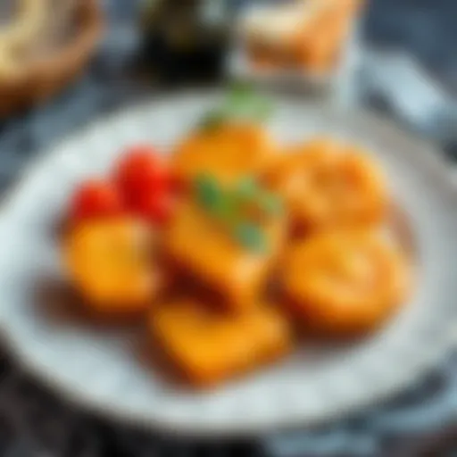 A beautifully arranged plate of Yıldız Kestane Şekeri showcasing its unique texture and shine.