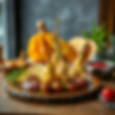 A modern twist on Yıldız Kestane Şekeri displayed creatively in a contemporary setting.