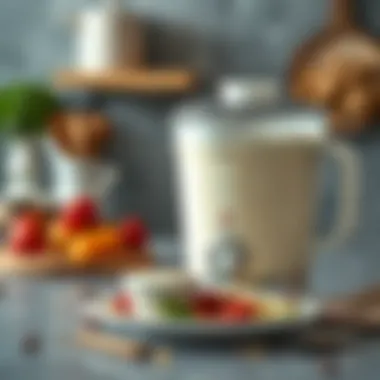 Modern yogurt maker showcasing temperature control